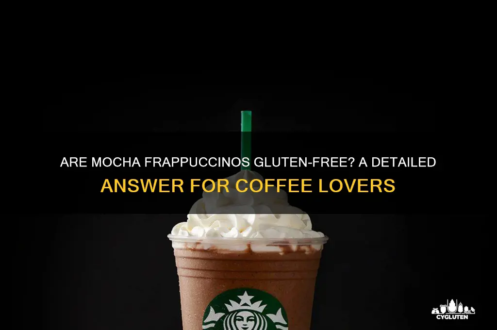 are mocha frappuccinos gluten free