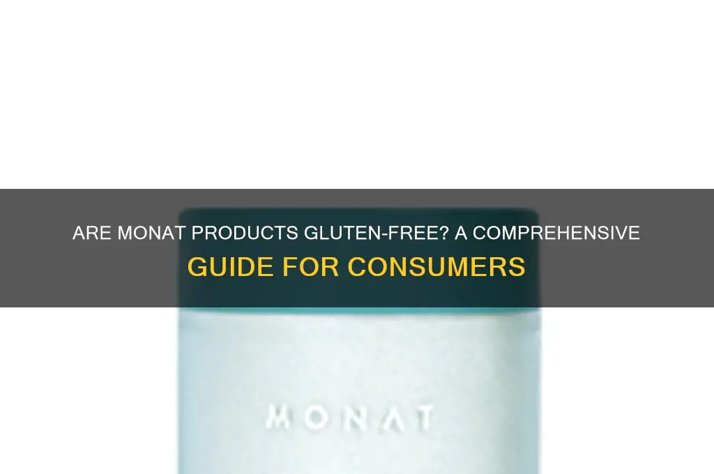 are monat products gluten free