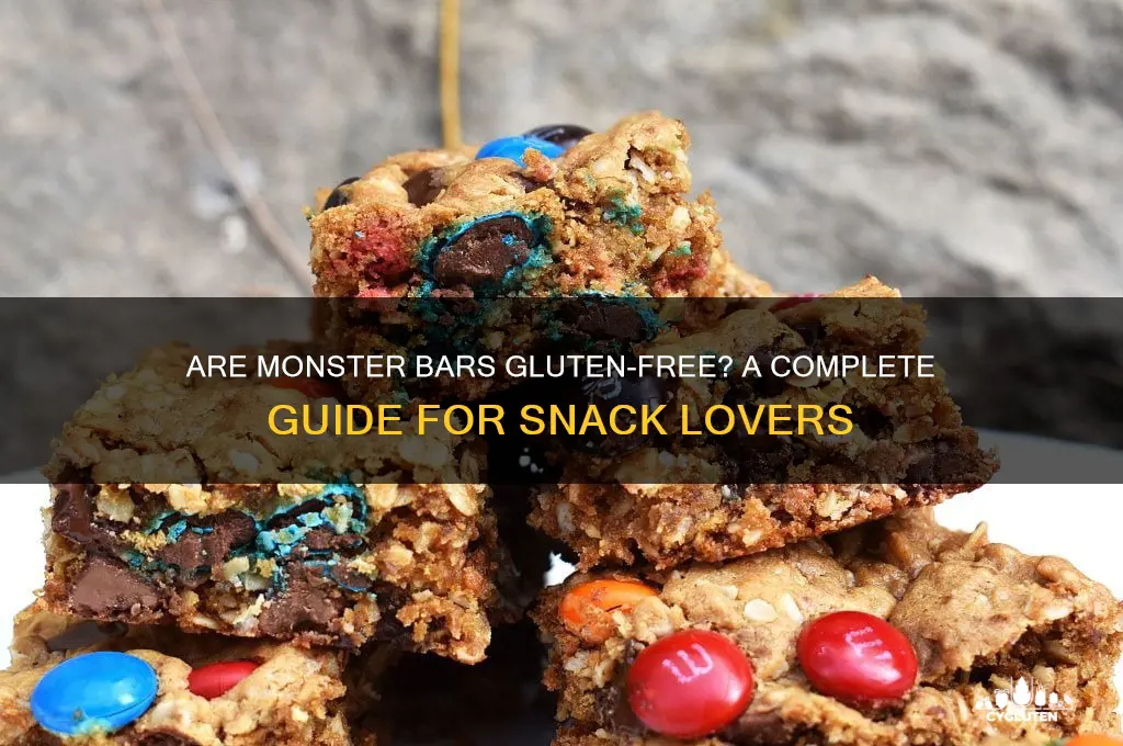 are monster bars gluten free