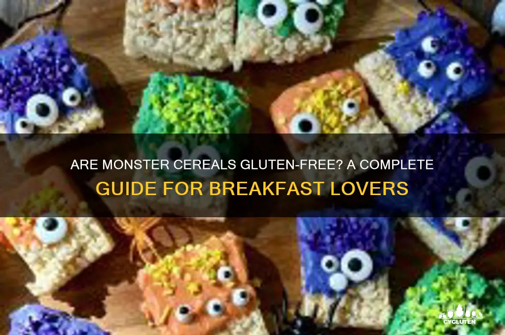are monster cereals gluten free