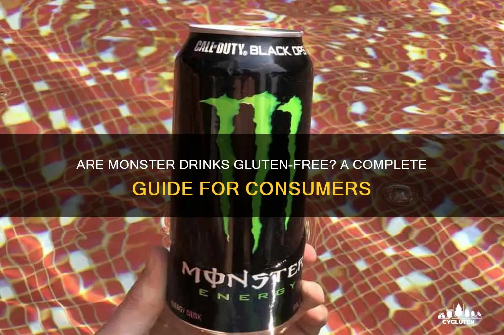 are monster drinks gluten free