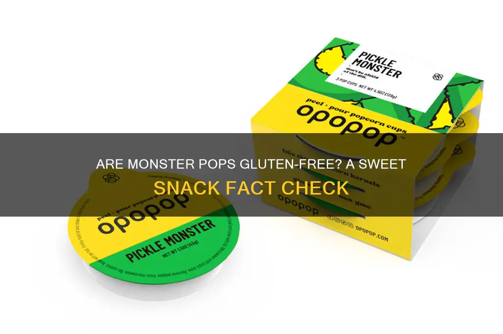 are monster pops gluten free