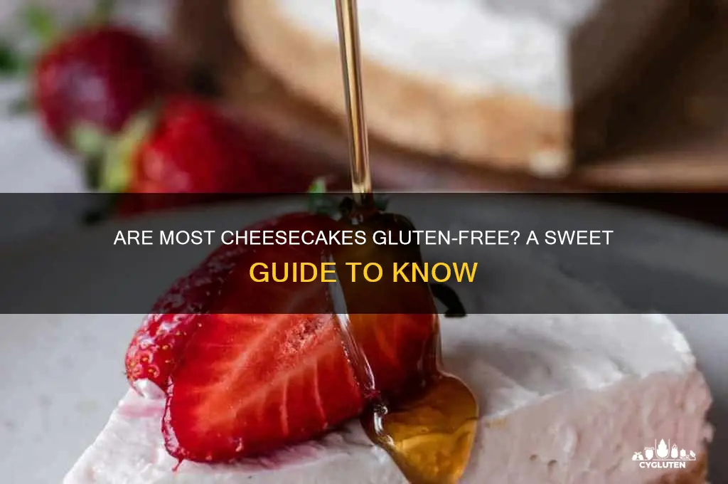 are most cheesecakes gluten free