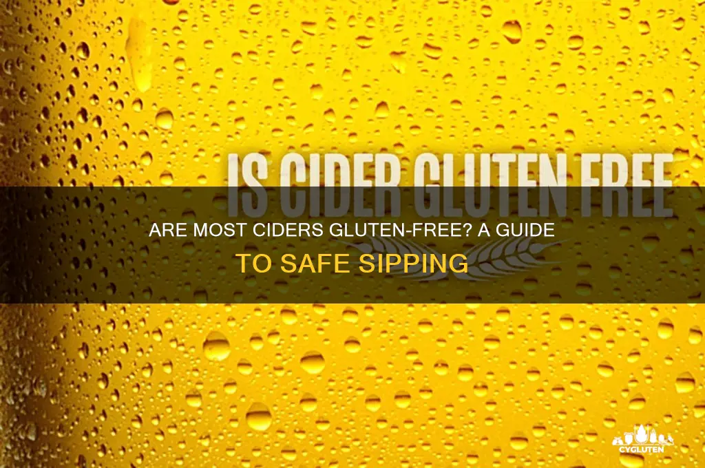are most ciders gluten free