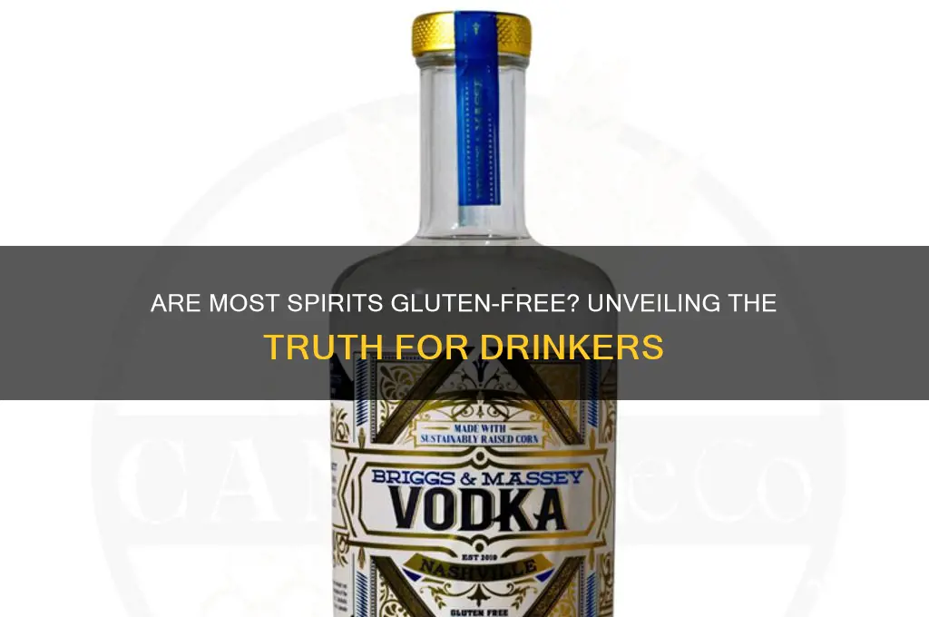 are most spirits gluten free