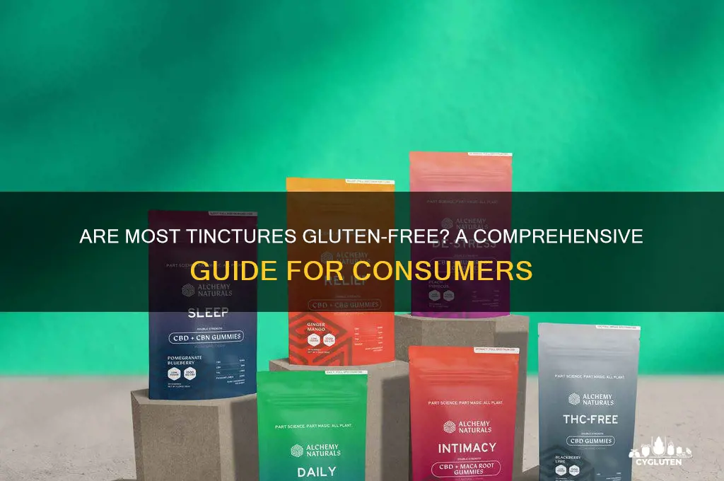 are most tinctures gluten free