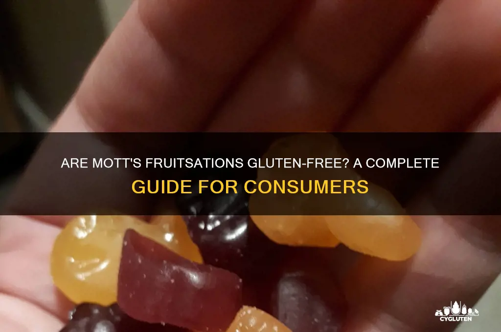 are mott fruitsations gluten free