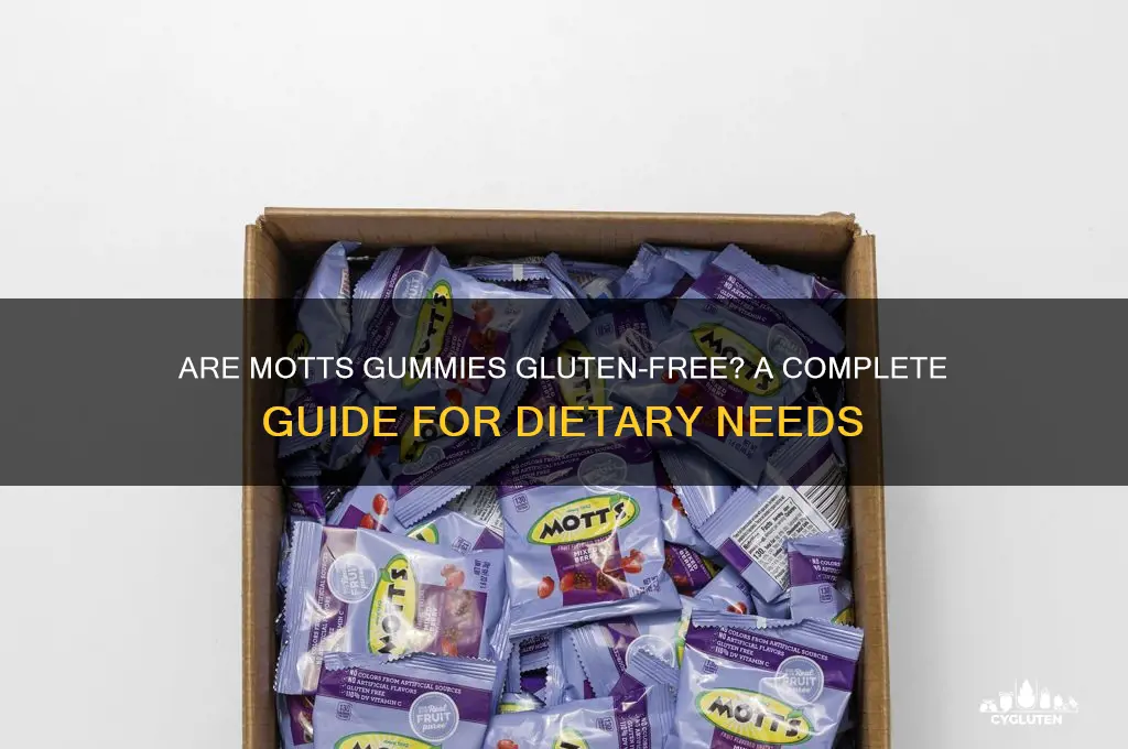 are motts gummies gluten free