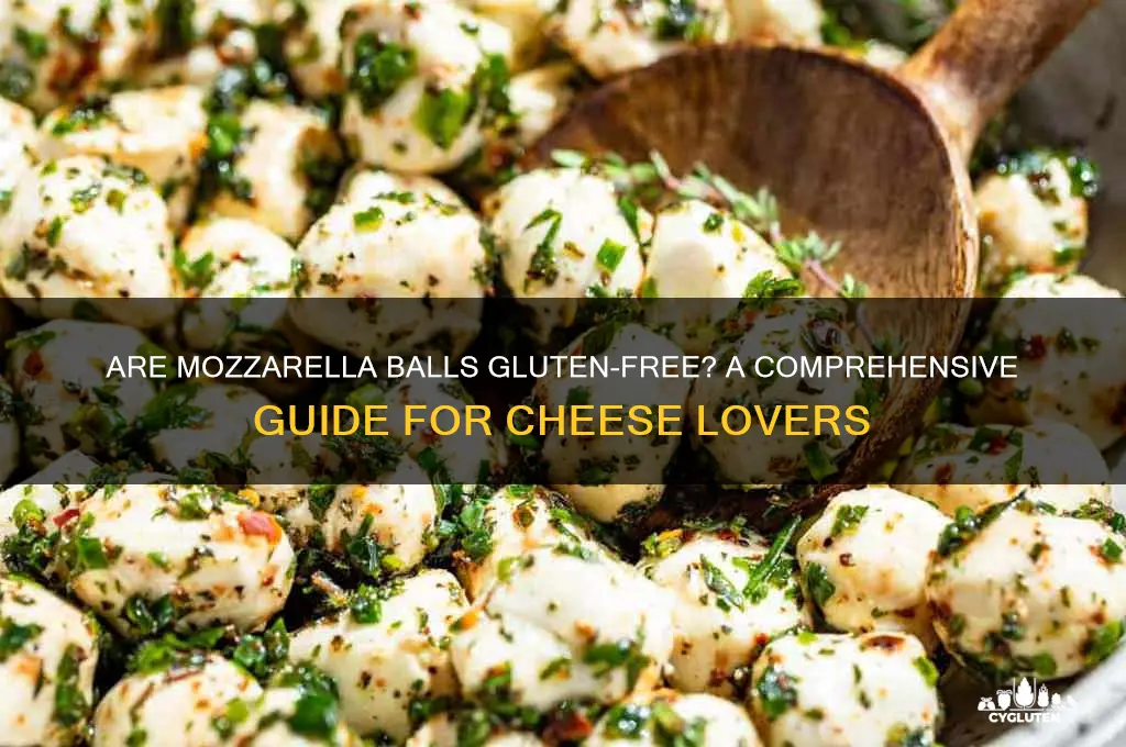 are mozzarella balls gluten free