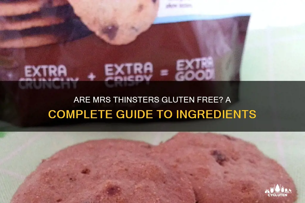 are mrs thinsters gluten free