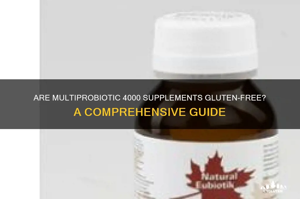 are multiprobiotic 4000 gluten free