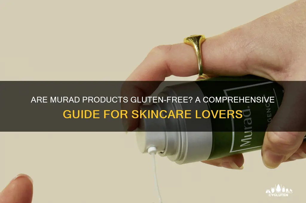 are murad products gluten free