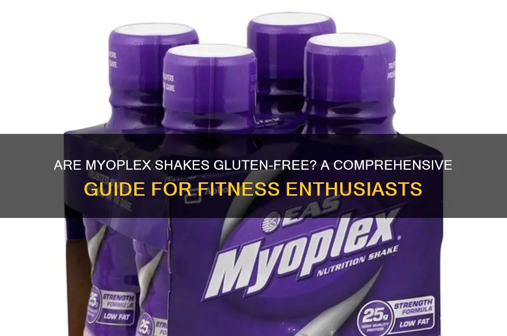 are myoplex shakes gluten free