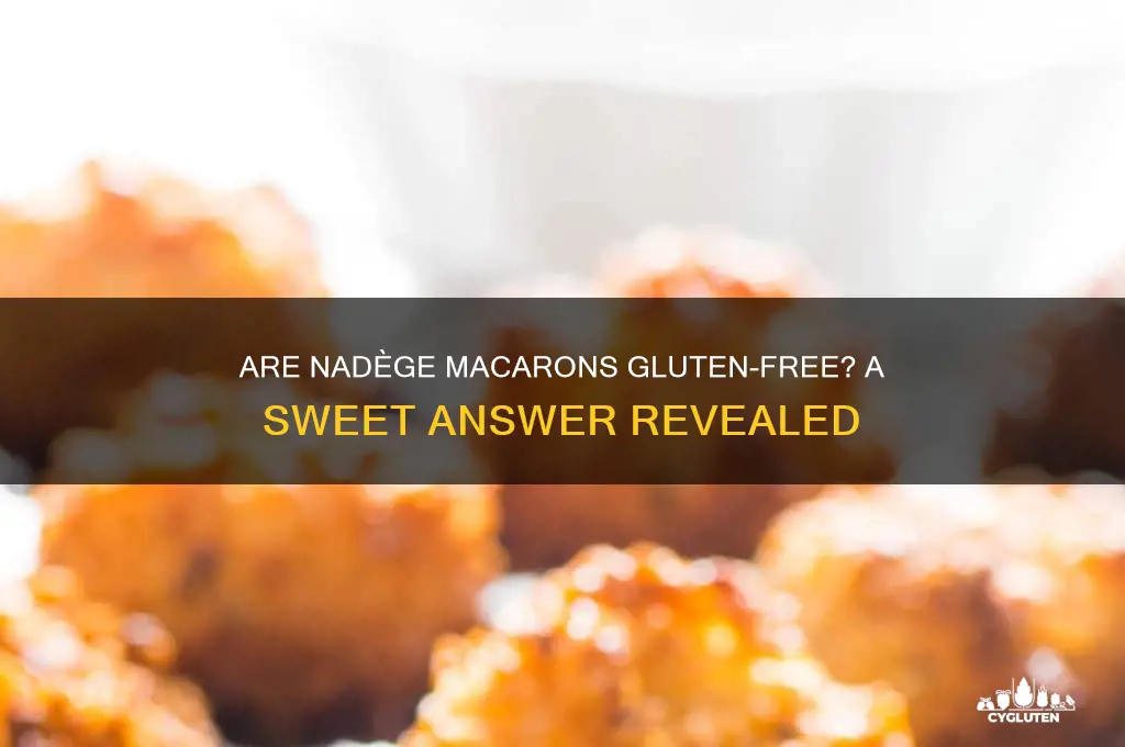 are nadege macarons gluten free