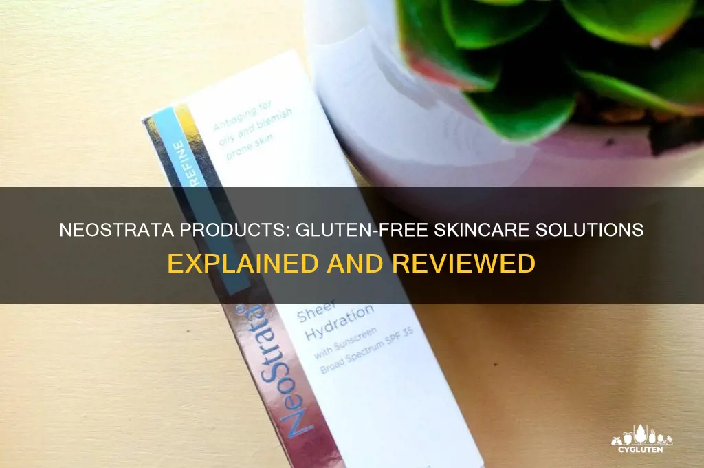 are neostrata products gluten free