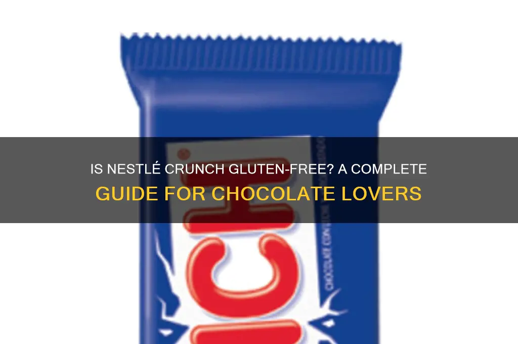 are nestle crunch gluten free