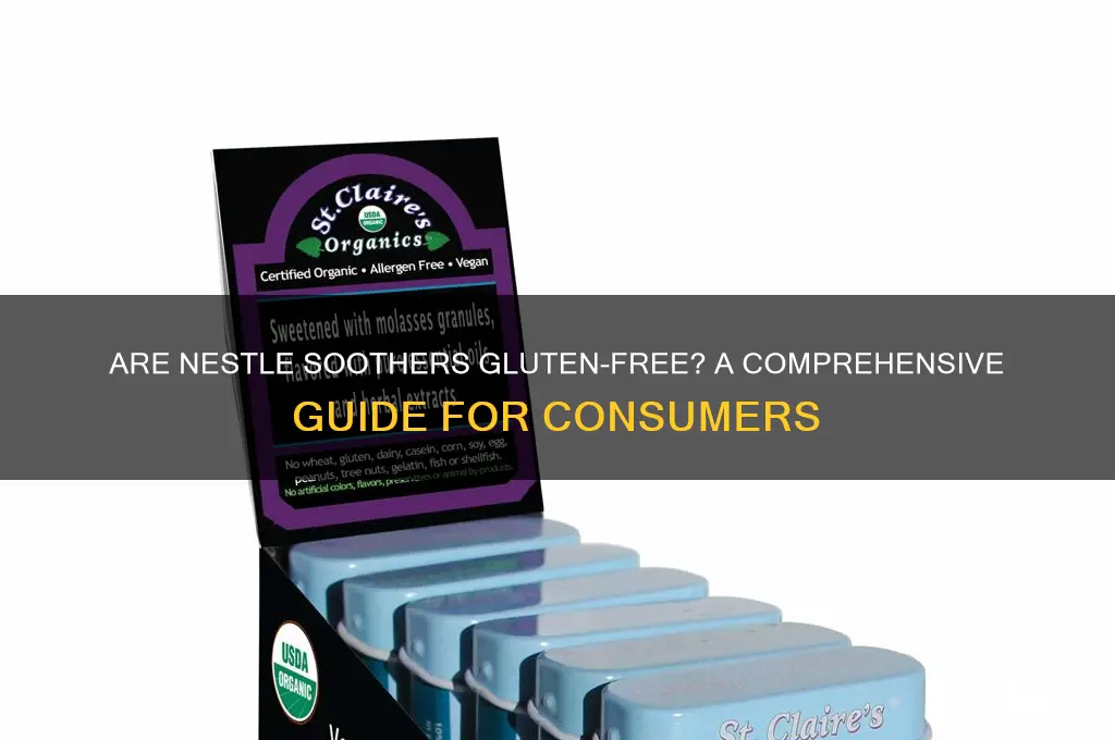 are nestle soothers gluten free