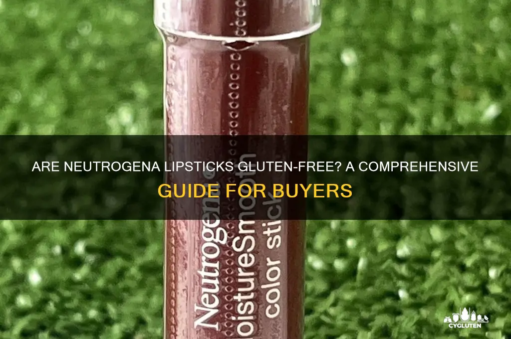 are neutrogena lipsticks gluten free