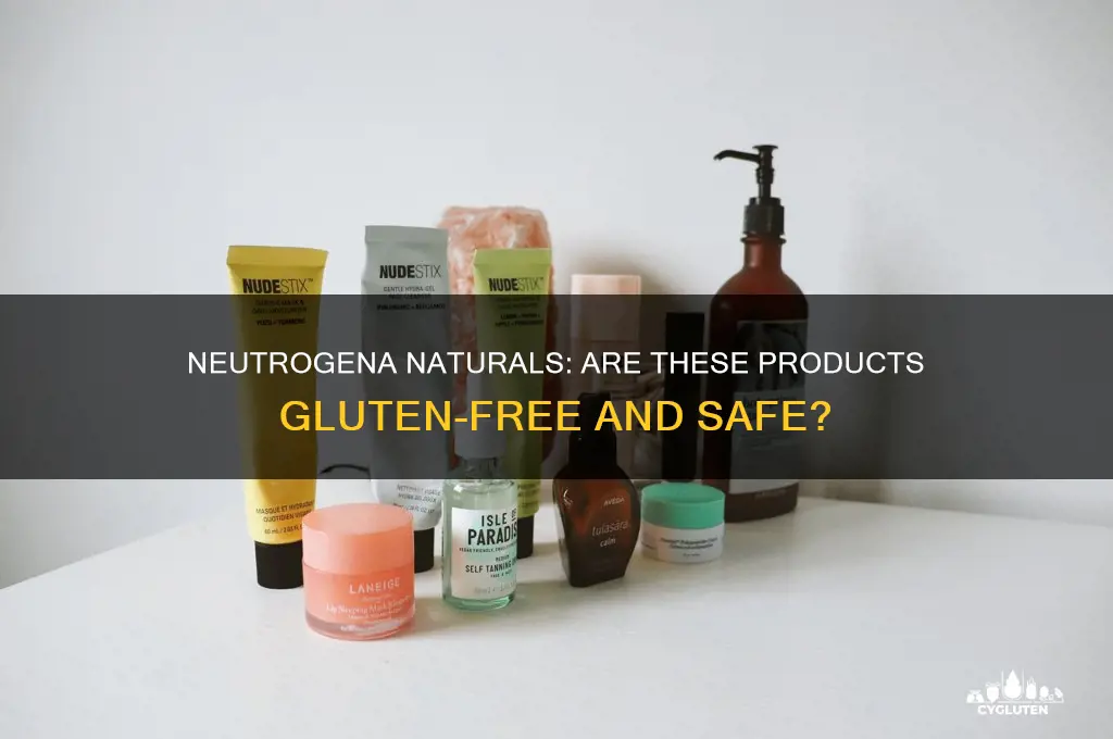 are neutrogena naturals gluten free