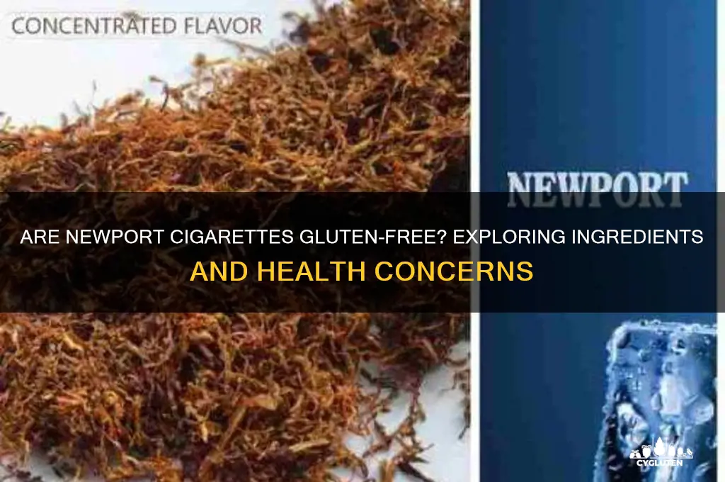 are newport cigarettes gluten free