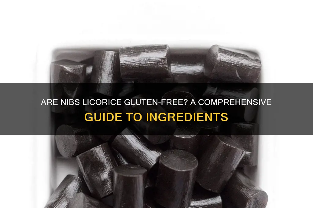 are nibs licorice gluten free