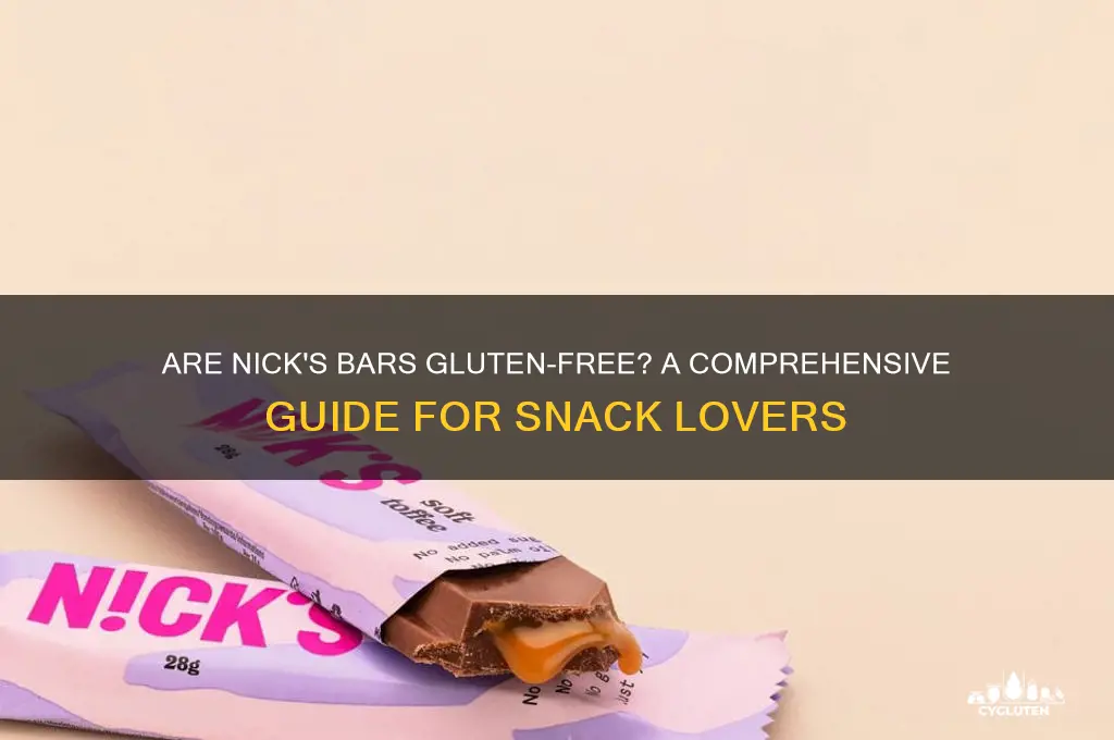 are nicks bars gluten free