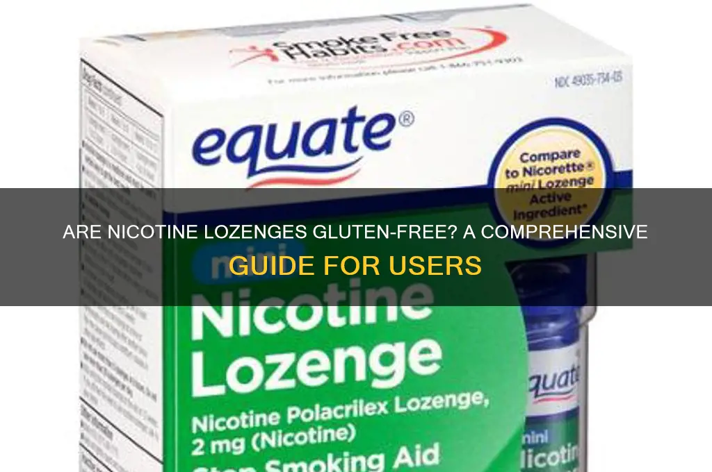 are nicotine lozenges gluten free