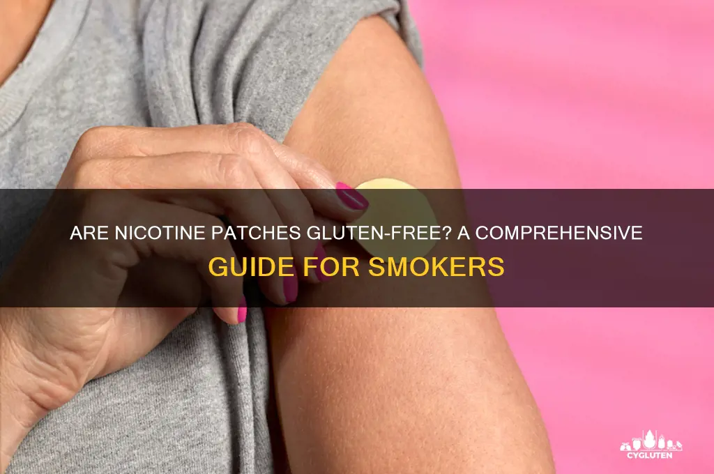 are nicotine patches gluten free