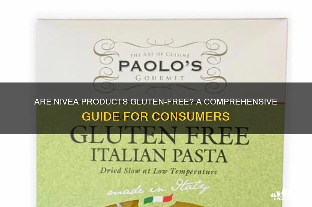 are nivea products gluten free