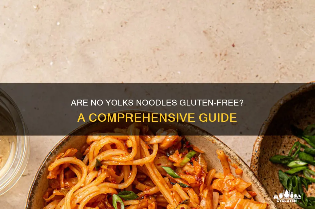 are no yolks gluten free