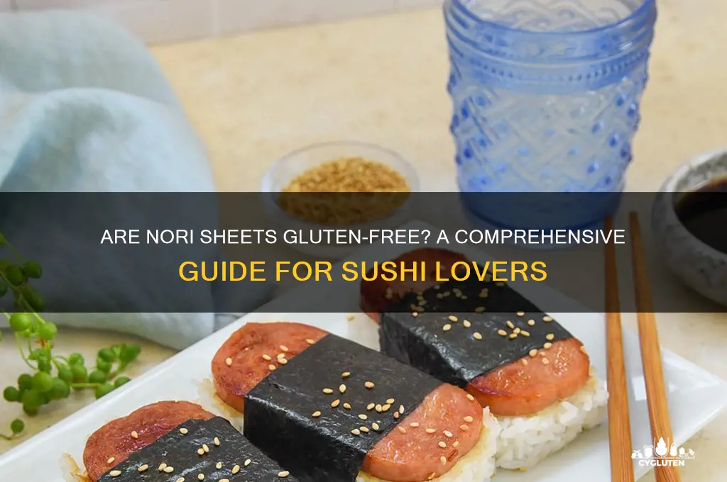 are nori sheets gluten free