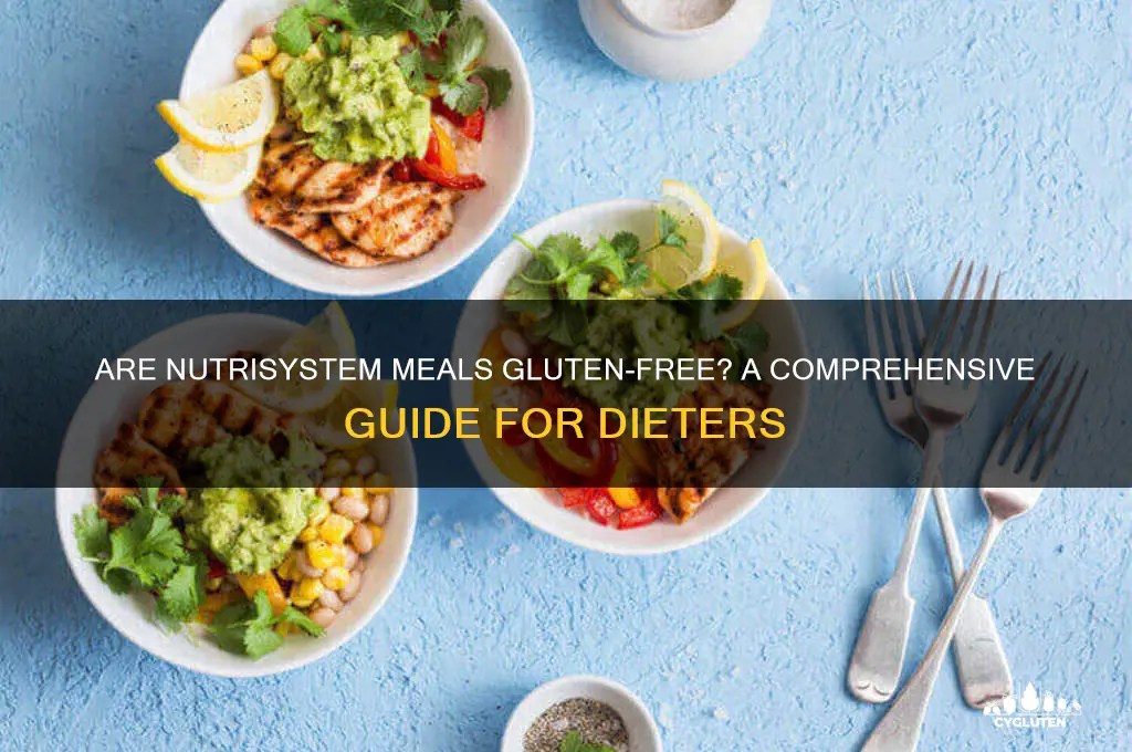 are nutrisystem meals gluten free
