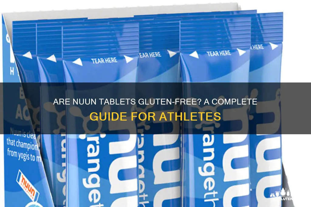 are nuun tablets gluten free