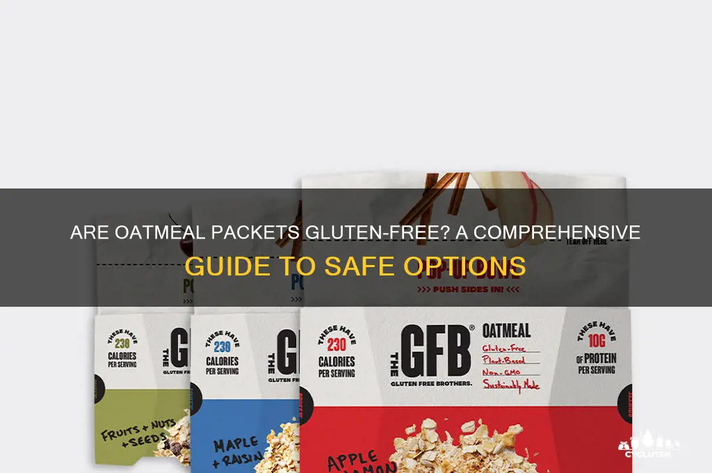 are oatmeal packets gluten free