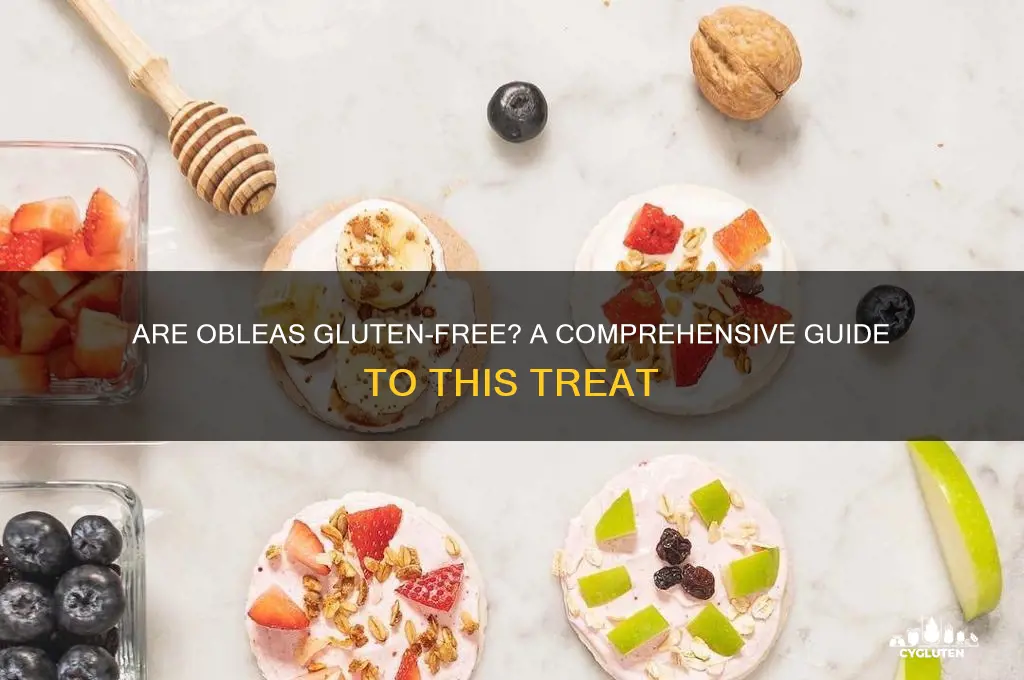 are obleas gluten free