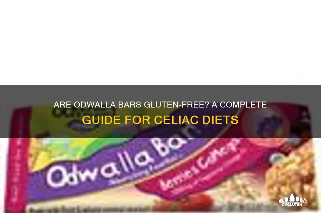 are odwalla bars gluten free