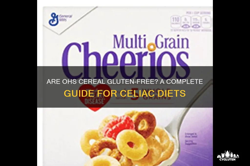 are ohs cereal gluten free