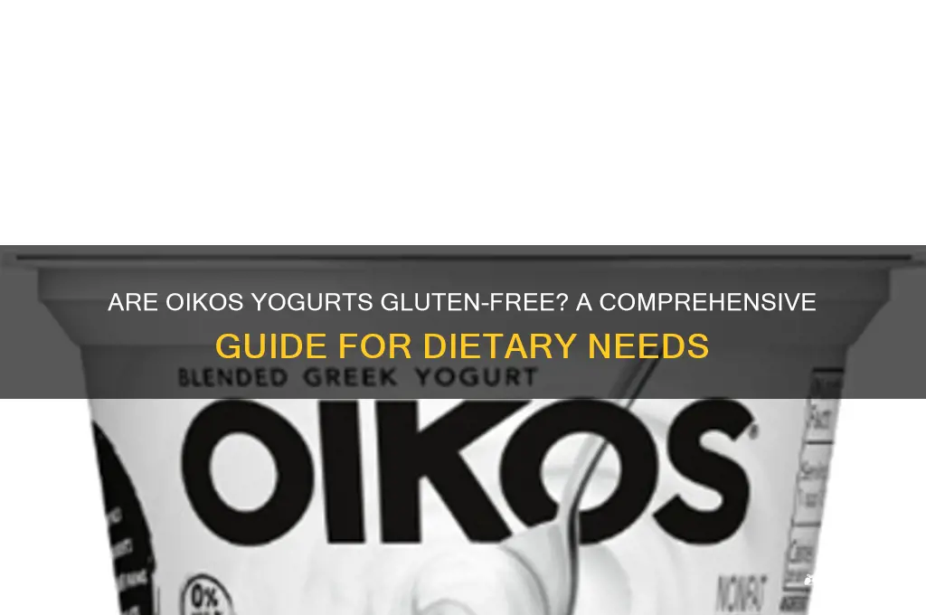 are oikos yogurts gluten free