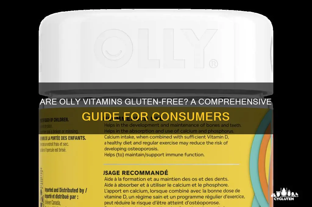 are olly vitamins gluten free