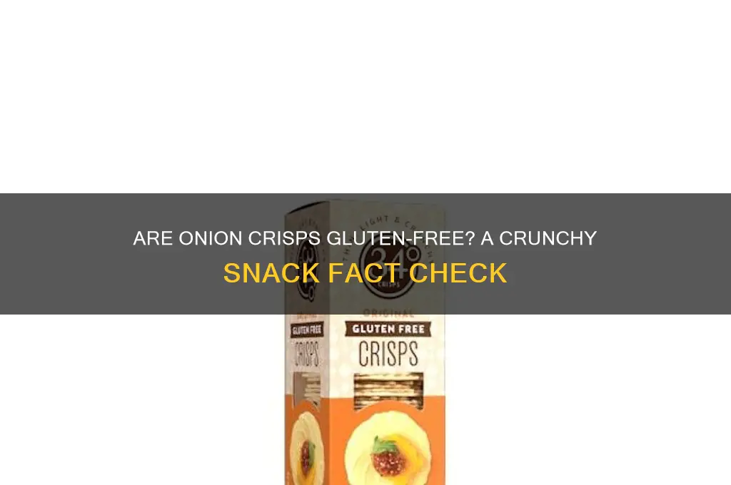 are onion crisps gluten free