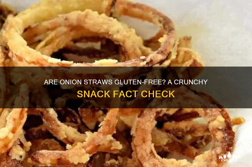are onion straws gluten free
