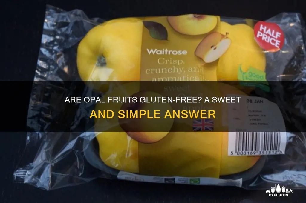 are opal fruits gluten free