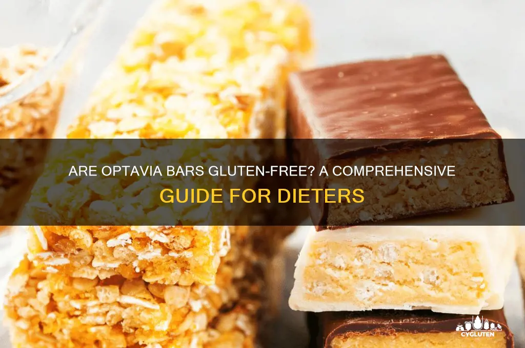 are optavia bars gluten free