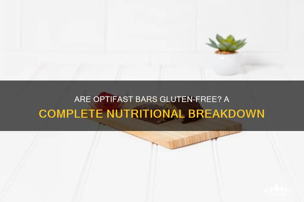are optifast bars gluten free