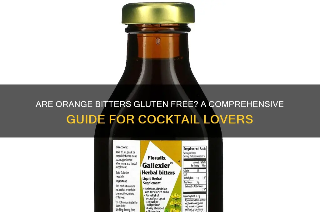 are orange bitters gluten free