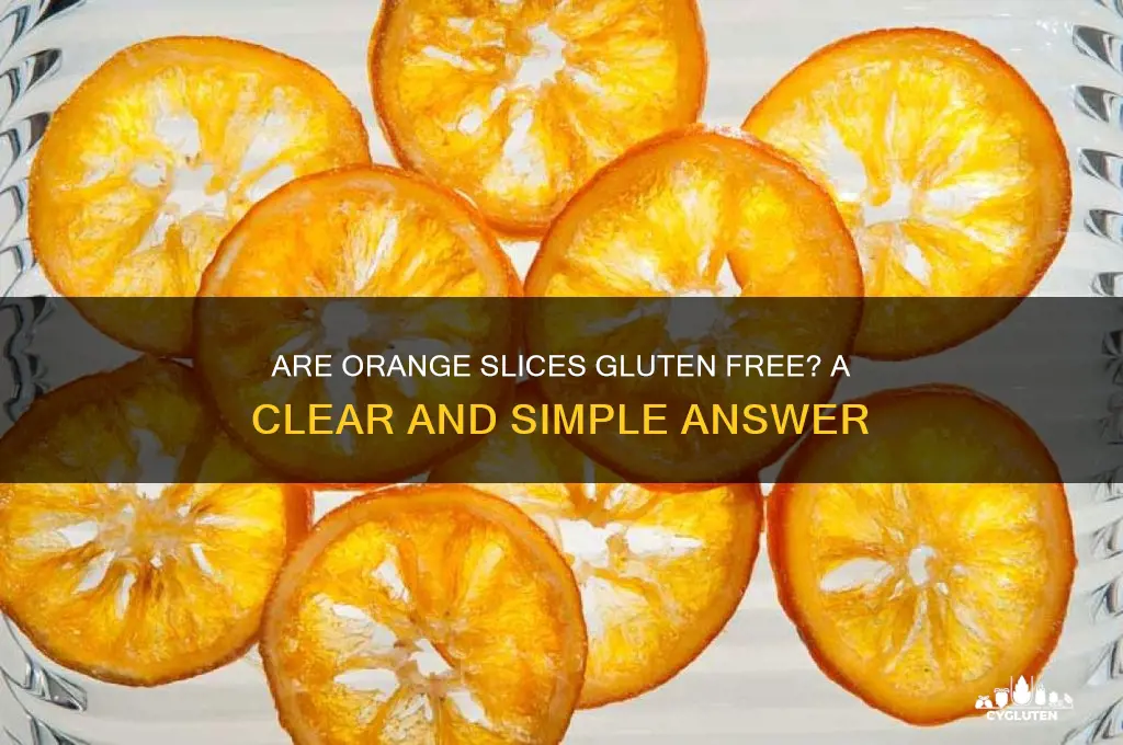 are orange slices gluten free