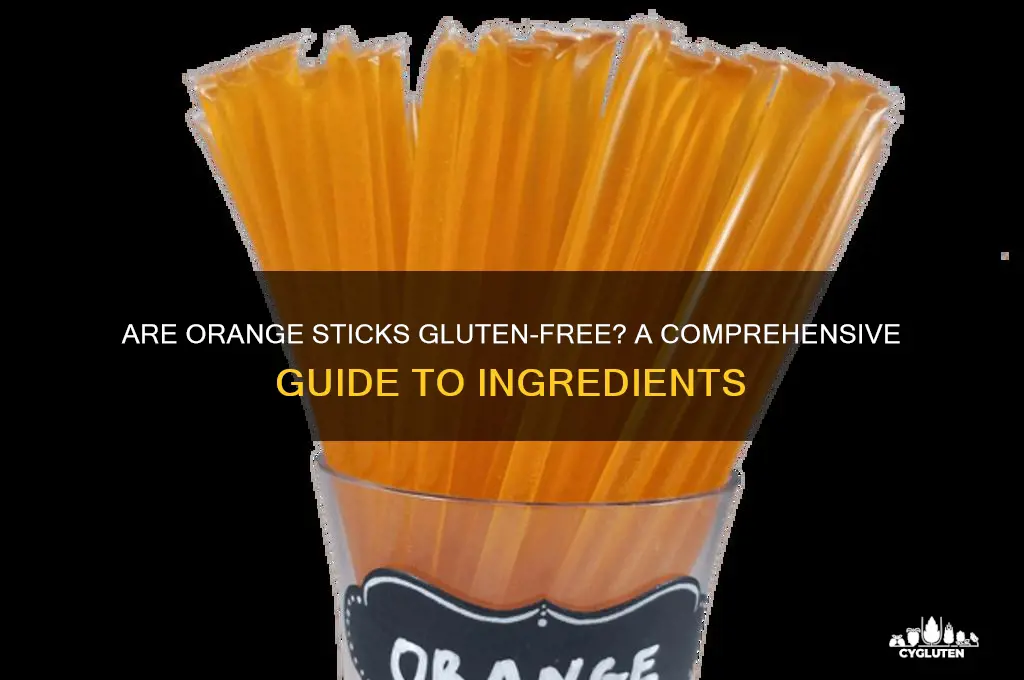 are orange sticks gluten free