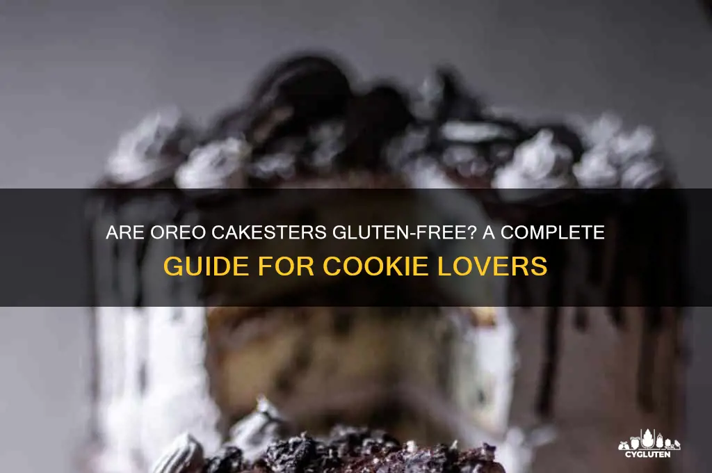 are oreo cakesters gluten free