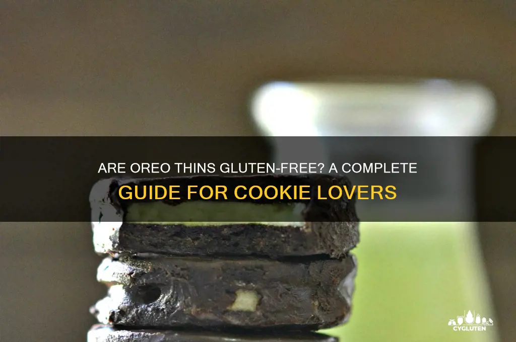 are oreo thins gluten free