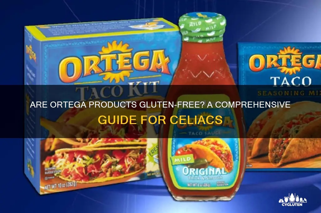 are ortega products gluten free
